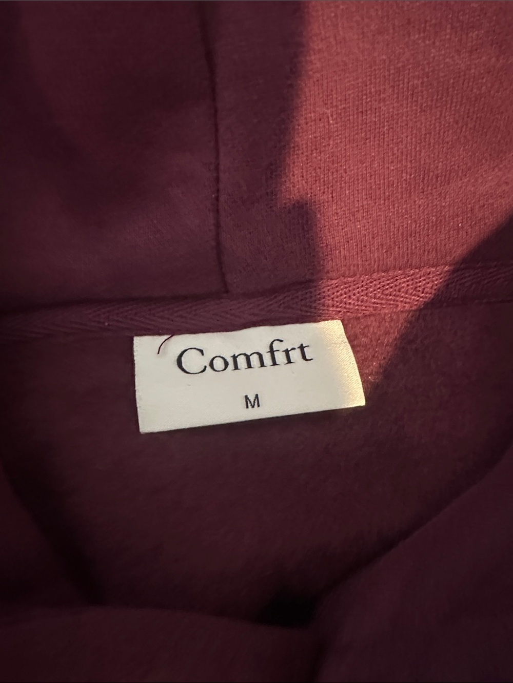 NWOT Comfort Clothing plum Maroon Hoodie & Sweatpants Set Sz M unisex - Picture 9 of 13